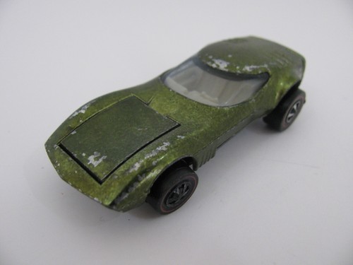 Vintage 1968 Mattel Hot Wheels Redline olivgrün Torero