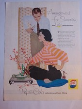 1958 PEPSI-COLA Light Refreshment vintage print ad