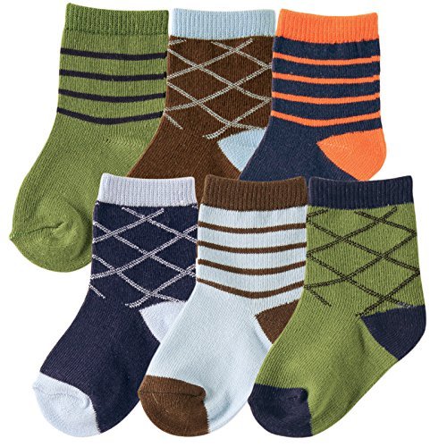 HUDSON BABY BOYS 6 PAIR SOCKS GIFT SET 0-6 6-12 12-18 MONTHS NEW - Picture 2 of 5