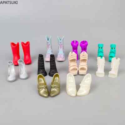 Bunte Mode Schuhe für Monster Hoch Puppe Hohe Stiefel Absatzschuhe 1/6 Zubehör