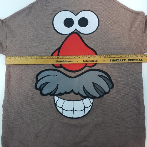 2 Side Mr. Mrs. Potato Head Halloween Costume! Viscose Poly Sweater w/ 2 Hats XL - Picture 7 of 9