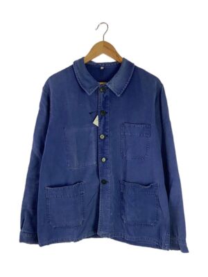 ジャケット・アウター carverno0004678 50s 60s adolphe Adolphe Lafont Blue 60s Jacket, Size 48, with Repair Marks