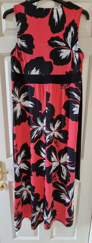 Debenhams Petite Collection Size 16 Pink Flowery Maxi Dress - Picture 2 of 4