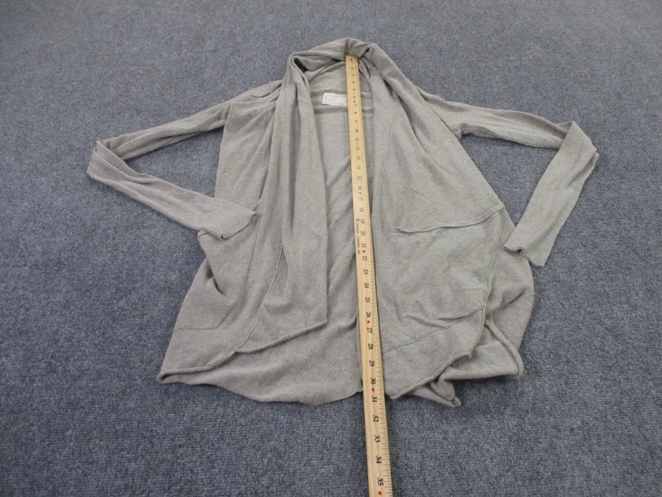 All Saints 毛衣女式 12 开衫毯波西米亚包裹式 Poncho 波西米亚宽松休闲 — 第 3/4 张图片