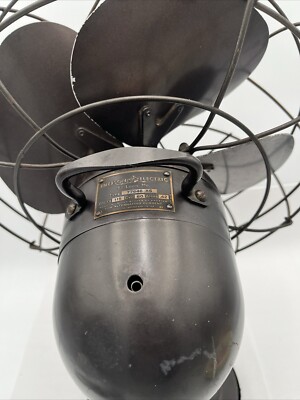 4 Parts Vtg EMERSON Type 77646-AS Oscillating 3-Speed 12” 4 Blade