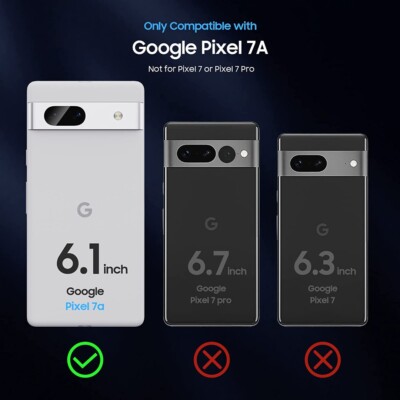 Cover Anti-urto Per Google Pixel 7a, Flessibile Angoli Rinforzati - Foto 3