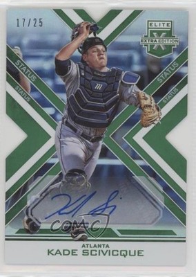 2016 Elite Extra Edition Status Emerald Die-Cut 17/25 Kade Scivicque Auto 1u0