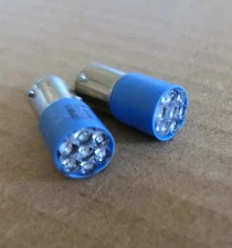 lot of 2 LEDTronics Led Super Blue 6L Light Bulb BF3127-0PB-130B 130VDC 130v-bp