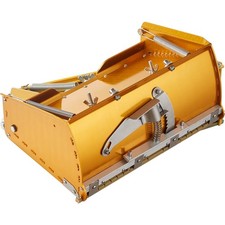 Drywall Flat Box 10-Inch Quick Clean Aluminum Finishing Mud Box with Extra Blade