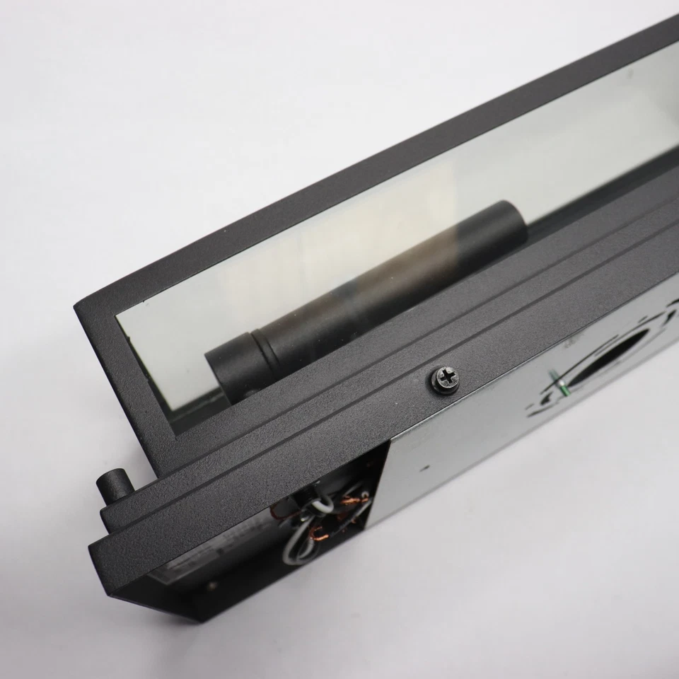 Lámpara de pared exterior Hampton Bay 2 luces con vidrio transparente negra 18" BAL-76 Foto 4 de 4