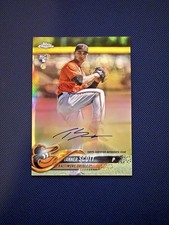 2018 Topps Chrome Rookie Autographs Tanner Scott RA-TSC Refractor /499 Orioles