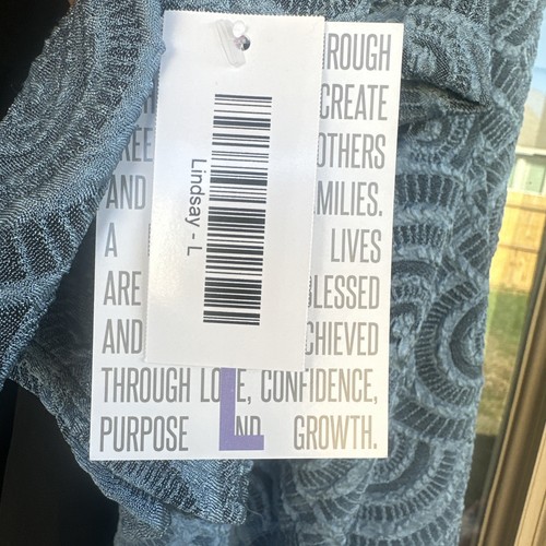 LulaRoe Lindsay Simply Comfortable Open Cardigan Blouse Black Gray L NWT - Picture 4 of 8