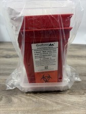 OakRidge Biohazard Sharps Container 1 Quart- Set of 2 - New in Plastic