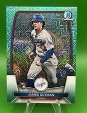 2023 Bowman Chrome Mega Box Aqua Refractors #13 James Outman /225