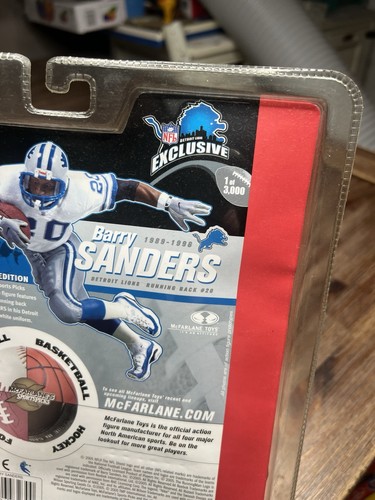 Barry Sanders Detroit Lions McFarlane Toys Action Figure 1 Of 3000 NFL - Picture 12 of 14