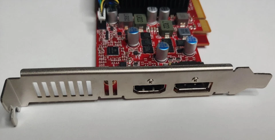 HP RX 6400 Low Profile 4gb GDDR6 Gaming SFF Regular profile Brackets included - Image 3 of 3