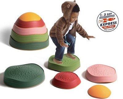 Piedras de equilibrio para niños, juguetes sensoriales antideslizantes