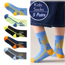 5 Pairs Children's Socks Spring Socks Cotton Socks Kids Fashion Geometric Letter