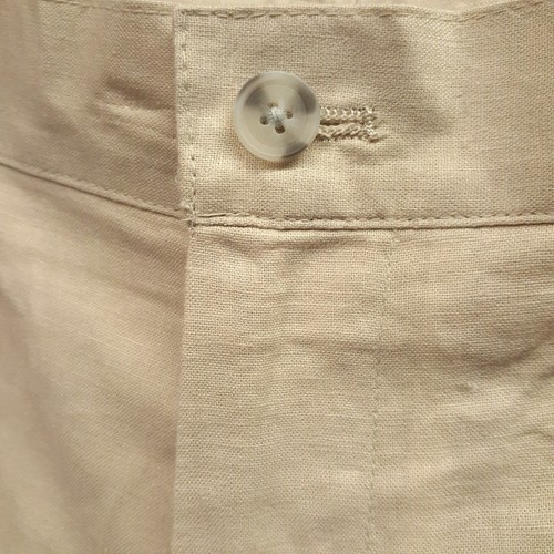 NWT Alan Flusser Pants Men 36 X 32 Light Beige Linen Rayon Trousers Flat Front - Picture 7 of 7