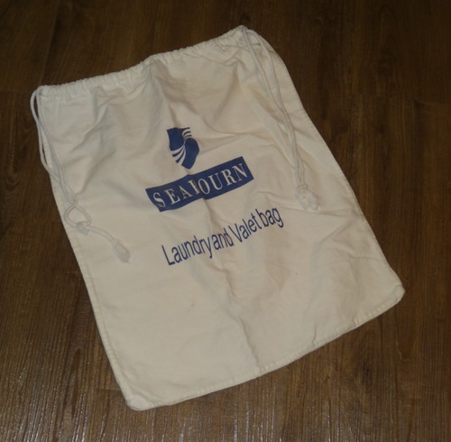 Seabourn Cruises Laundry Bag 16" by 20" Heavy Cotton Draw String
