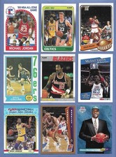 1970s-80s-90s NBA Card Lot (72) HOFers/Stars! Jordan-Bird-Magic-Hayes! 14 RCs!