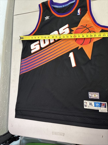 Camiseta deportiva negra Phoenix Suns Devin Booker Adidas Hardwood Classics talla XL +2 - Imagen 5 de 6