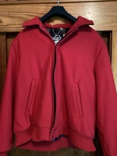 Vintage Woolrich Red Plaid Lined Bomber Jacket. Size L