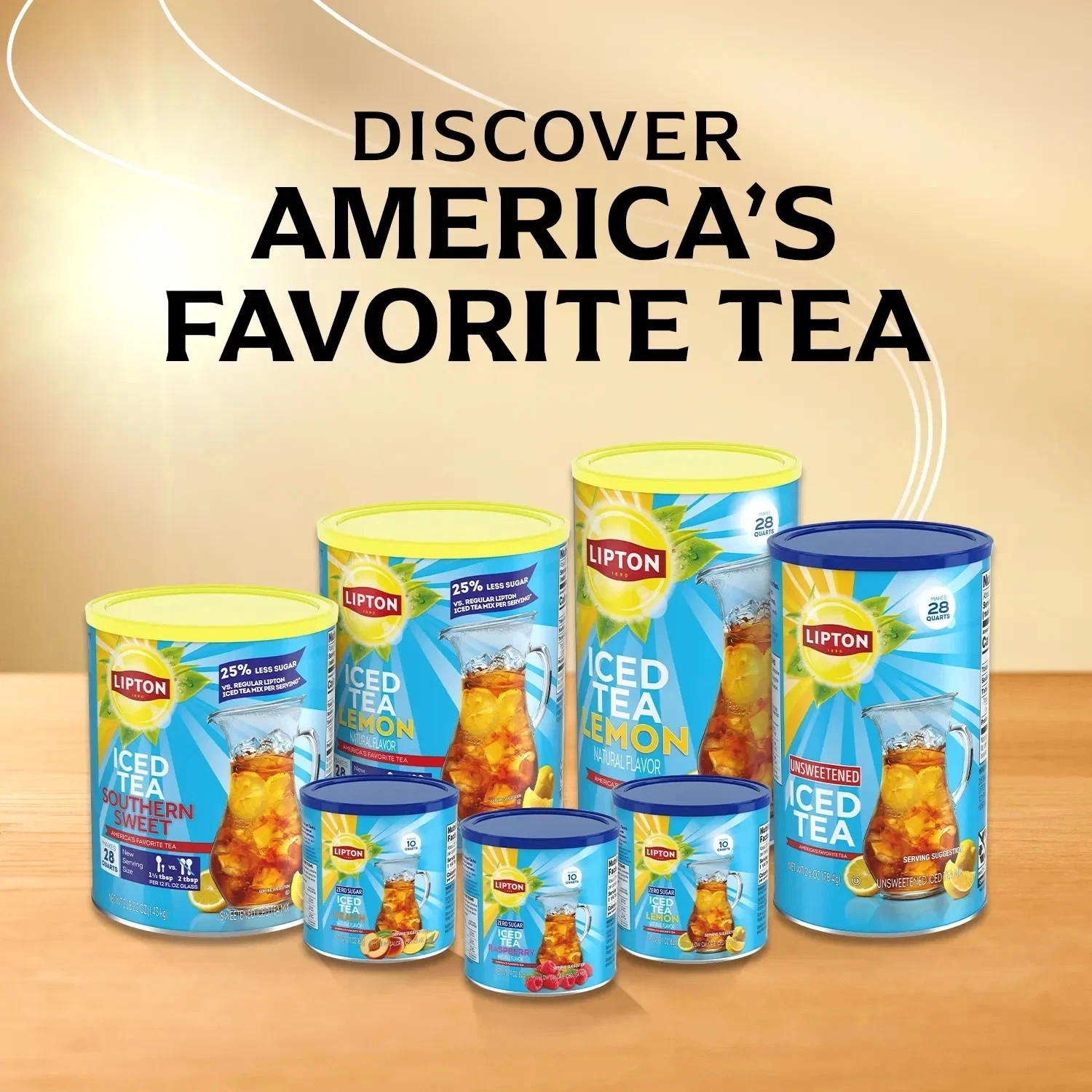 Lipton Unsweetened Black Tea Iced Tea Mix, 28 Quarts (Pack of 1)