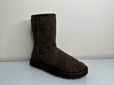 Ugg Australia Brown Suede Classic Short Boots Sheepskin 5825 US 7