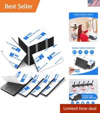 Super-Sticky Waterproof Double Sided Foam Tape - 48 Pre-Cut Adhesive Pads