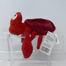 Disney Little Mermaid Sebastian Bean Bag Plush Stuffed Animal Red Crab with TAG