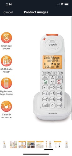 VTech SN5107 Amplified Additional Handset with Big Buttons & Large Display - Zdjęcie 3 z 5