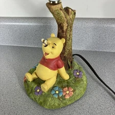 Vintage Walt Disney Winnie The Pooh Nursery Lamp Night Light Baby Honey Bee