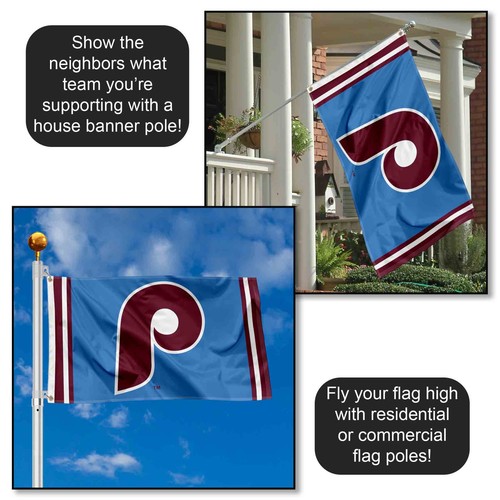 Philadelphia Phillies Throwback 1973-1986 Flag - Picture 3 of 7