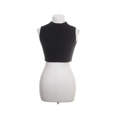 Naked Wardrobe, Crop Top, Größe: XS, Schwarz, Elasthan/Viskose, Einfarbig #JS2