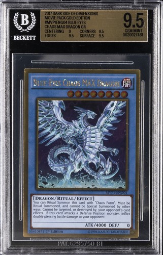 2017 YU-GI-OH! THE DARK SIDE OF DIMENSIONS BLUE-EYES CHAOS MAX DRAGON BGS 9.5