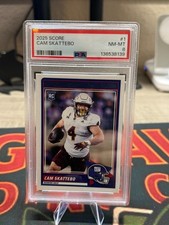 2025 Score Cam Skattebo RC #1 Rookies PSA 8 Rookie Card