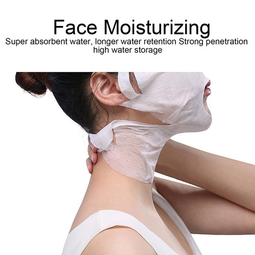 100Pcs Usa E Getta Maschera Viso Carta Cotone Fai-da-te Viso Cura Della Pelle Ac - Foto 1 di 12