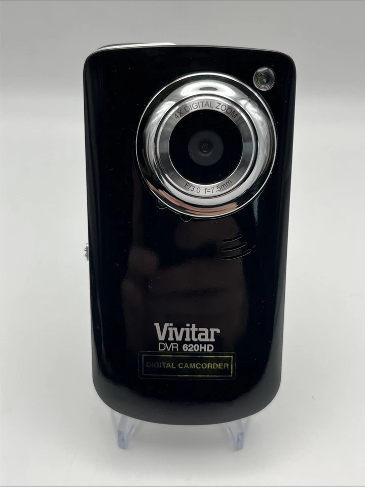 Vivitar iTwist DVR 620 HD Vlogging Camcorder Black w/ Case Tested Working - Image 2 of 4