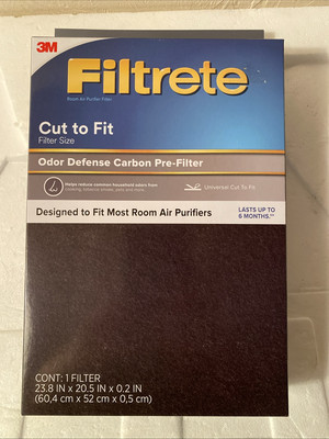 3M Filtrete Odor Defense Pre-Filter  Cut to  FIT  NEW SEALED
