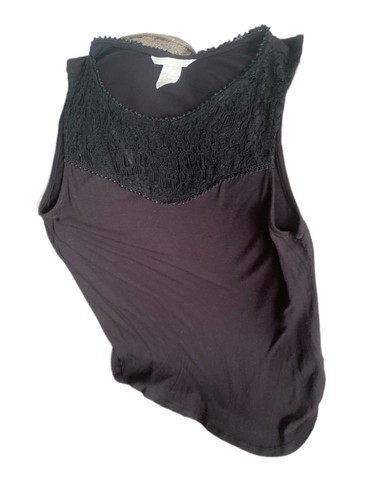 Blusa sin mangas H&M de segunda mano para mujer talla pequeña encaje estilo clásico ambiente vintage - Imagen 4 de 7