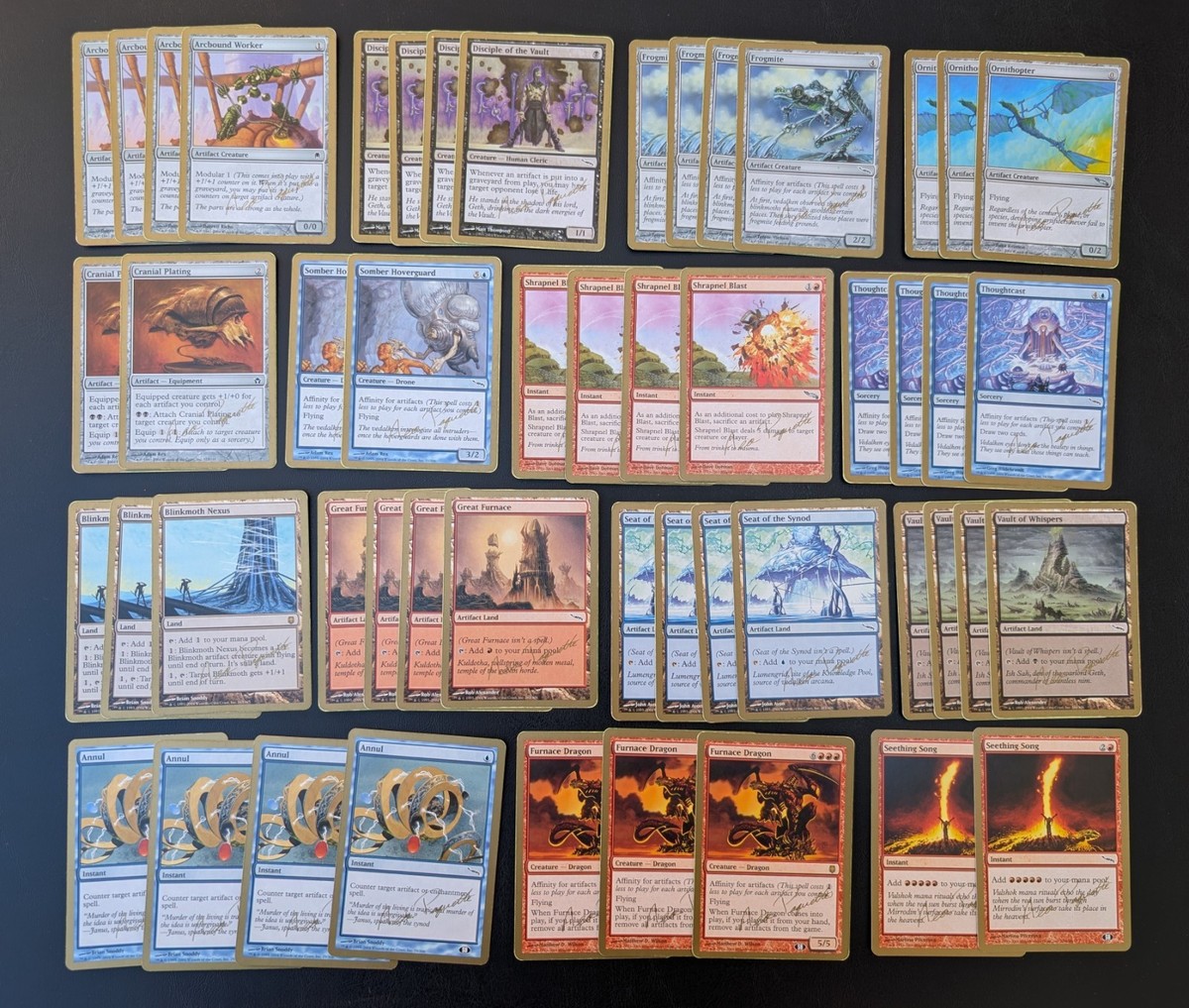 Incomplete MTG 2004 Aeo Paquette World Championship Deck Affinity