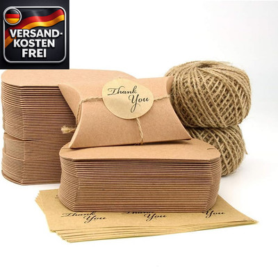 Kleine Geschenkschachteln Kraftpapier 120 Stück für DIY Dekorationen Hochzeit Ge