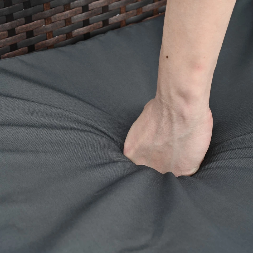 Patio Furniture Set Outdoor Conversation Set Wicker Rattan Sectional Sofa Table - Image 3 of 4