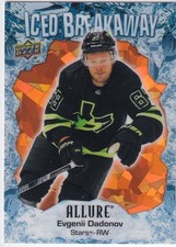 23/24 UD ALLURE EVGENII DADONOV ICED BREAKAWAY ORANGE PARALLEL /399 #15