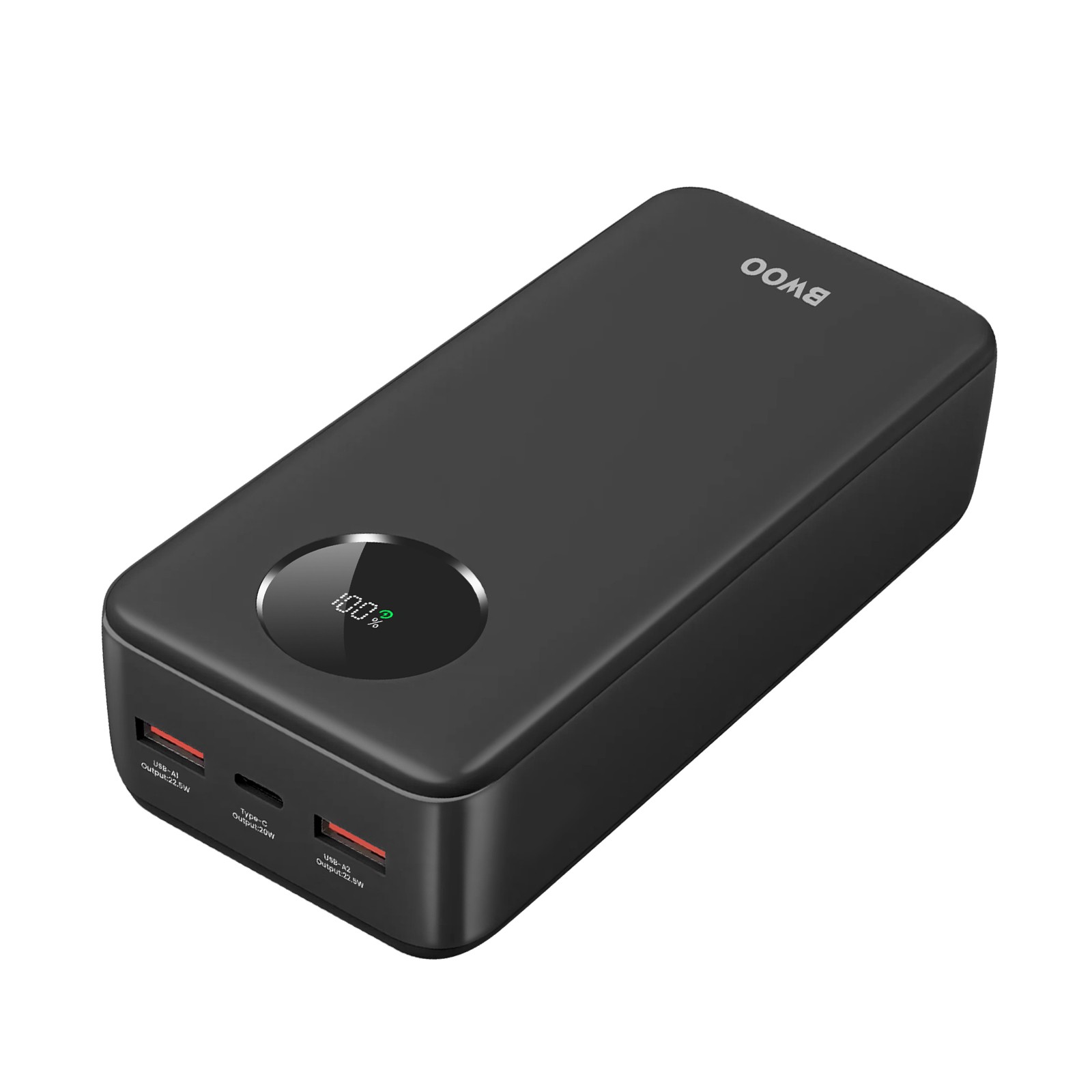 Chargeur Portable 30000mAh Batterie Externe USB-C Grande Capacité Noir