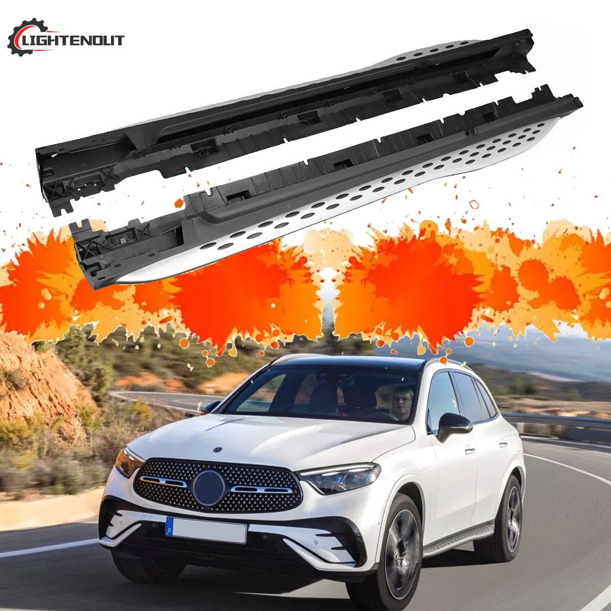 Running Boards for 2023-2026 Mercedes Benz GLC 300 & GLC 300