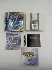 CLEAN Pokemon Crystal Version Complete In Box Authentic CIB Game Boy Color