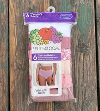 6-Pack FRUIT of the LOOM Women  s Size 8/XL Cotton Briefs Eversoft Breathable