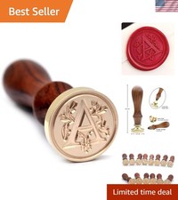 Personalized Brass Wax Seal Stamp 'A'  Ideal for Love Letters  Card Sealing